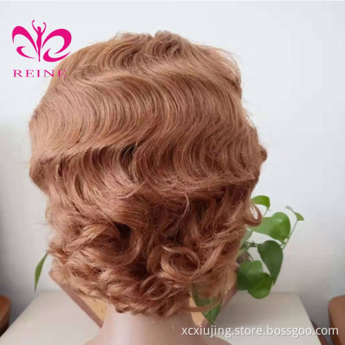 REINE New style Human Hair Pixie Cut Machine Made Wigs With Baby Hair Brazilian short Hair Wigs with New Desgin